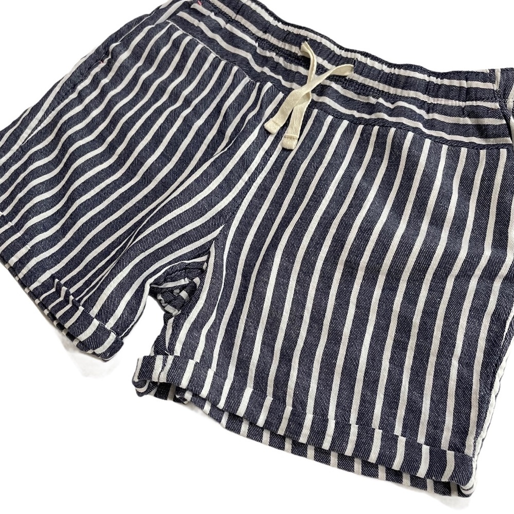NWOT Girls Blue Sapphire Striped Drawstring Shorts - Picture 12 of 16